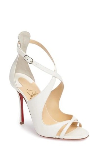 Christian Louboutin Malefissima Sandal In White Leather ModeSens