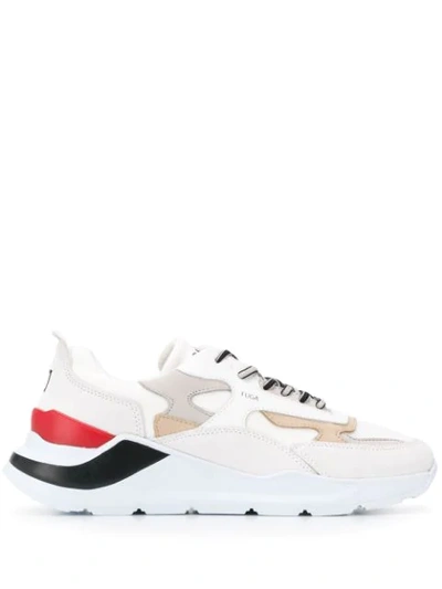 Date Fuga Sneakers In White Tech/synthetic