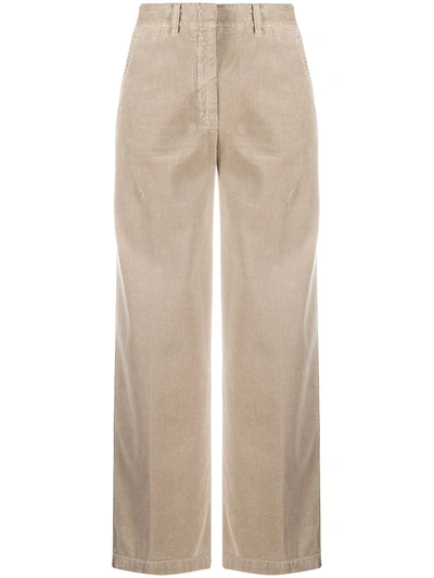 Aspesi Wide Trousers In Beige