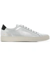 Common Projects Low-top Metallic Trainers In Silver 0509