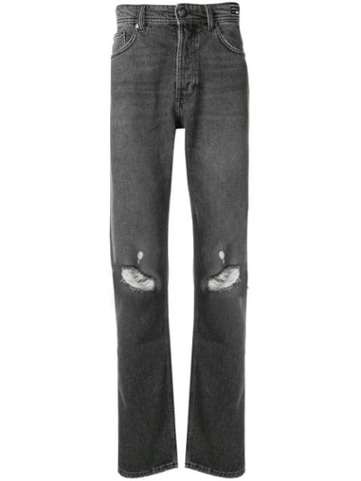 Versace Jeans Jeans Im Distressed-look In Grey