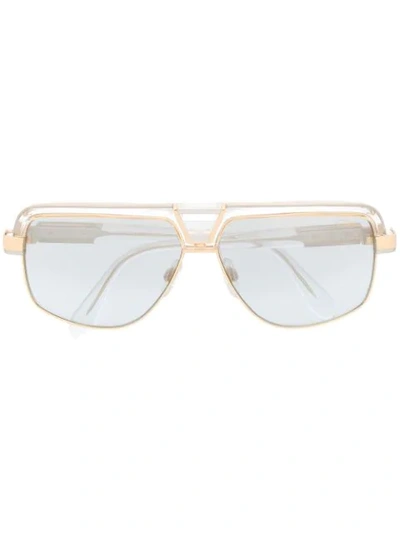 Cazal Square Frame Sunglasses In Gold