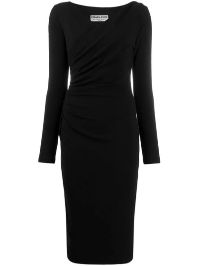 Le Petite Robe Di Chiara Boni Wrap Style Shift Dress In Black