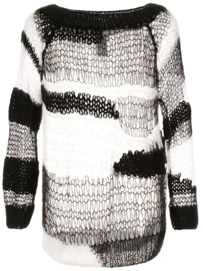 Ann demeulemeester open knit jumper