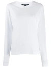 Sofie D'hoore Long Sleeved Cotton T-shirt In White