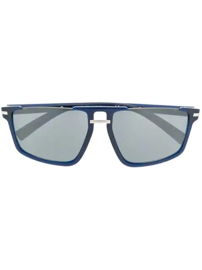 Versace 'greca Aegis' Sonnenbrille In Blau