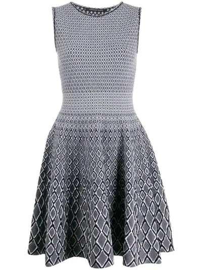 Antonino Valenti Knitted Flared Dress In Black