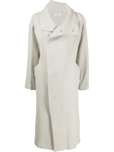 Plantation Loose-fit Midi Coat In Grey