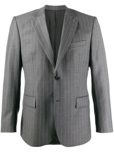 J. Lindeberg Donnie Striped Blazer In 9351 Grey Melange