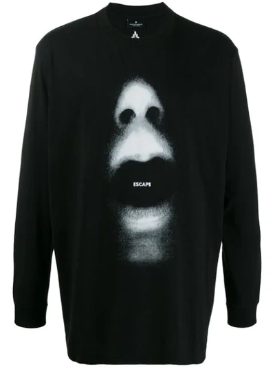 Marcelo Burlon County Of Milan Escape Print Sweatshirt In Black
