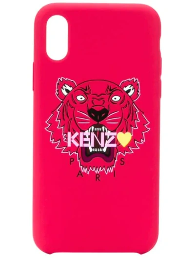 Kenzo Tiger Iphone X Case In Red