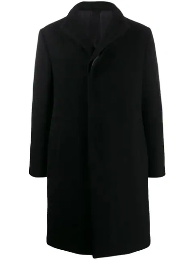Forme D'expression High Neck Coat In Black