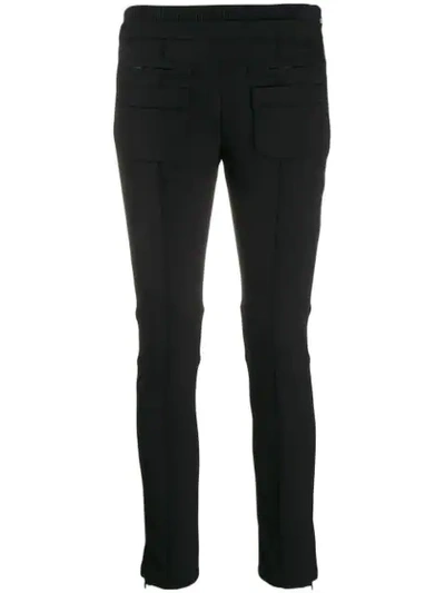 Courrèges Cropped Skinny-fit Trousers In Black