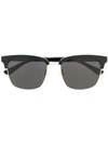 Gucci Clubmaster Style Sunglasses In Schwarz