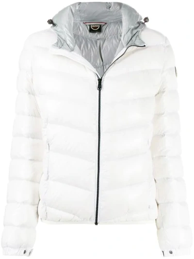 Colmar Lacquered-effect Winter Down Jacket In White