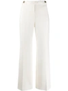 Givenchy Flared Braided Trousers In White