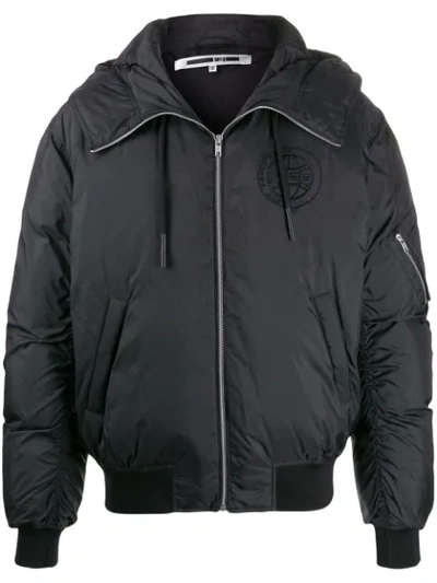 Mcq By Alexander Mcqueen Zipped-up Bomber Jacket In Black