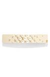 Alexandre De Paris Imitation Pearl Barrette In Beige