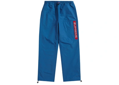 Pre-owned Supreme  Heavy Nylon Pant Royal