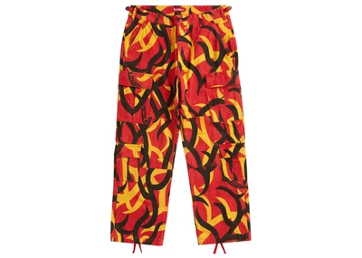 Pre-owned Supreme  Cargo Pant Red Tribal Camo