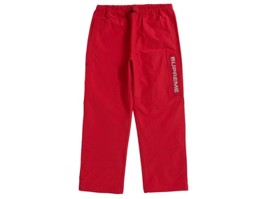 Pre-owned Supreme  Heavy Nylon Pant Red