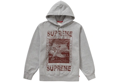 Pre-owned Supreme  Doves Hooded Sweatshirt Heather Grey