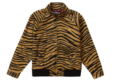Pre-owned Supreme  Wool Harrington Jacket Tiger Stripe