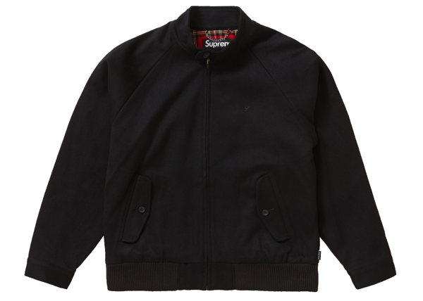 supreme wool harrington jacket