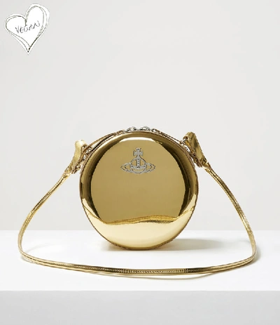 Vivienne Westwood Johanna Round Crossbody Bag Gold