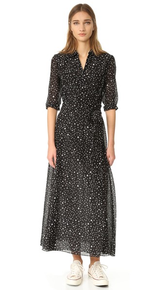 dvf collared wrap dress