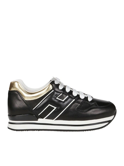 Hogan H222 Platform Sneakers In Black