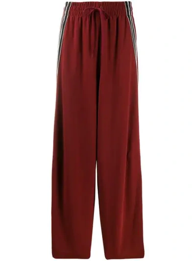 See By Chloé Side Stripe Track Trousers In Red