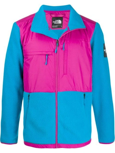 The North Face Denali Panelled Fleece And Shell Jacket In Blue