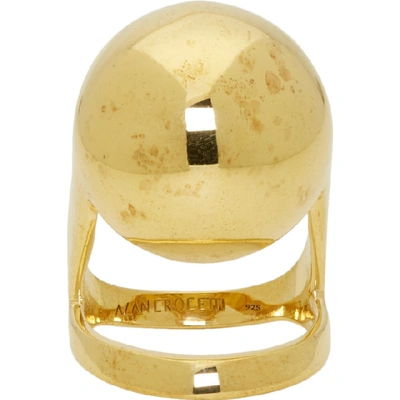 Alan Crocetti Gold Armadillo Joint Ring