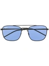 Ray Ban Square Shaped Sunglasses In Schwarz