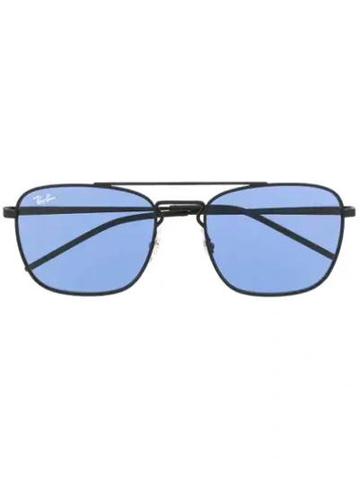 Ray Ban Square Shaped Sunglasses In Schwarz