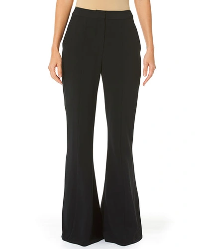 Carolina Herrera Bell-bottom Suit Pants In Black