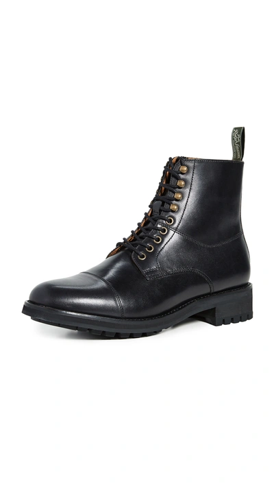 Polo Ralph Lauren Bryson Cap Toe Boot In Black