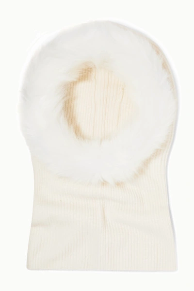 Eugenia Kim Paulina Cashmere And Faux Fur Snood In White