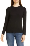 Eileen Fisher System Long-sleeve Tee In Black