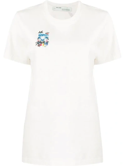 Off-white Arrows Sketch Print T-shirt In White