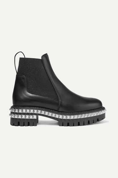 studded black chelsea boots
