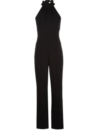 Likely Asta Sleeveless Smocked-collar Jumpsuit In Black