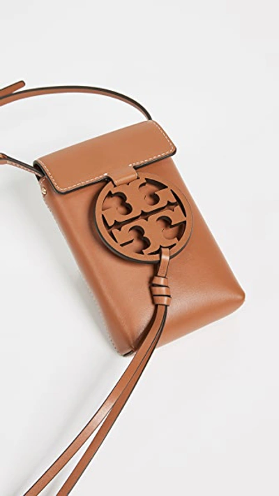 Tory Burch Miller Phone Crossbody Phone Pouch In Aged Carmello