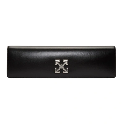 Off-white Jitney 2.2 Leather Clutch In Black