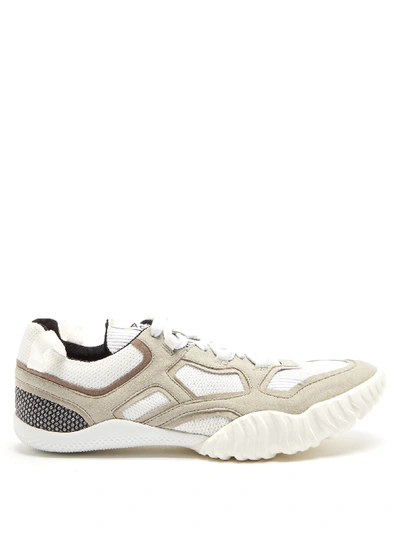 Acne Studios Berun Laced Trainers In White/white