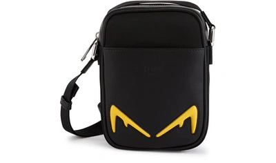 Fendi Diabolic Cross-body Bag In Nero+giallo