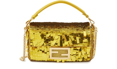 Fendi Mini Baguette In Giallo