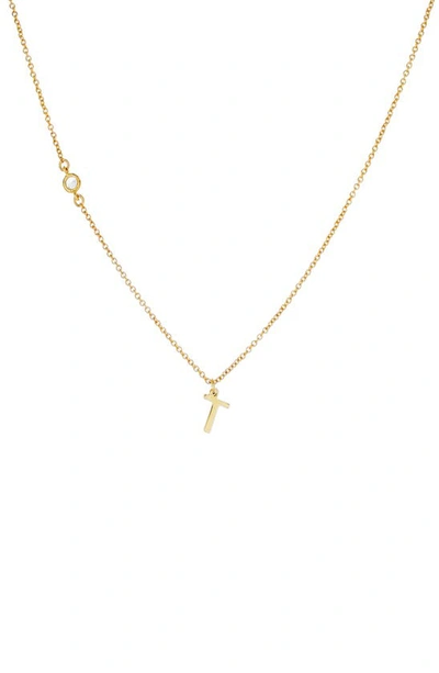 Panacea Initial Pendant Necklace In Gold T