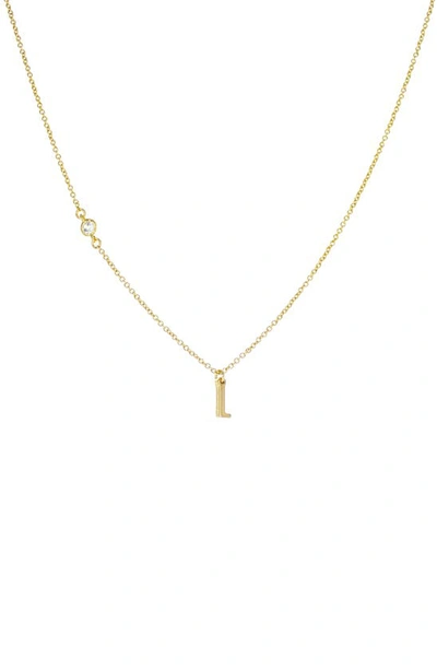 Panacea Initial Pendant Necklace In Gold L